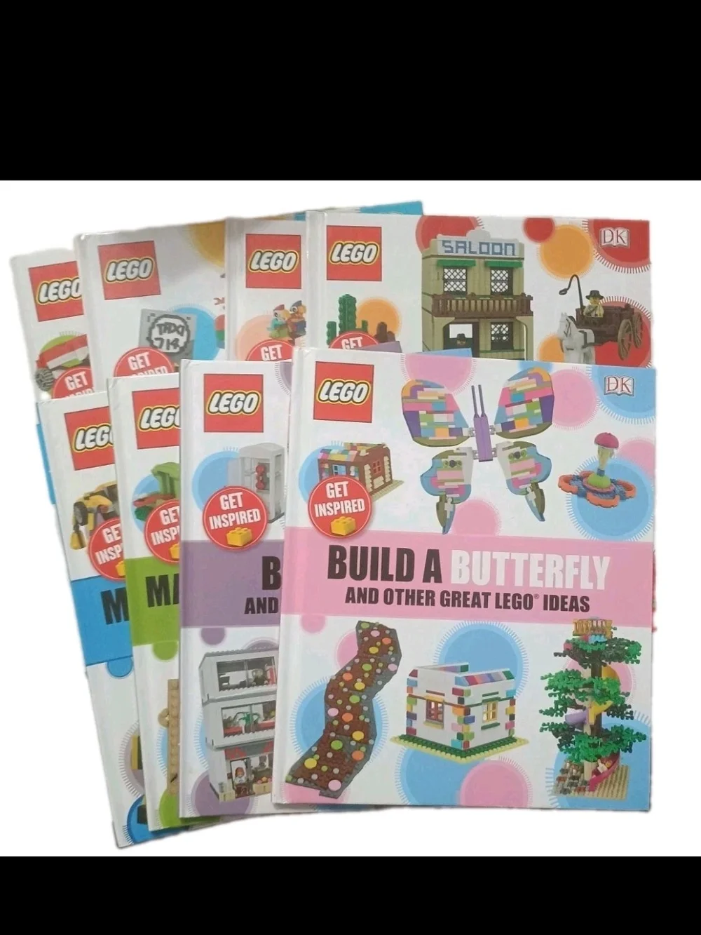 Lego Build a Butterfly and Other Great Ideas - Pink and Multicolor Cover